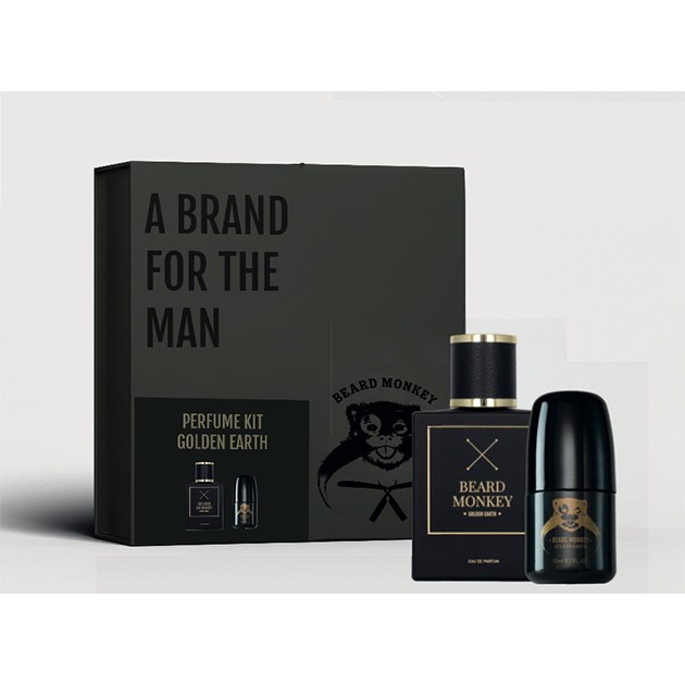 Beard Monkey Gift Set Golden Earth Parfym/Deo