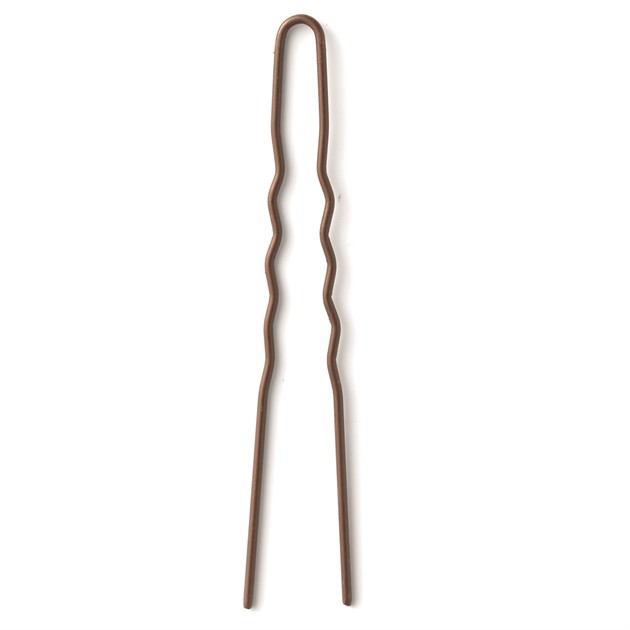Hair pin, brown, 67