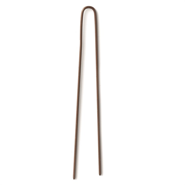 Postich pin, brown, 55